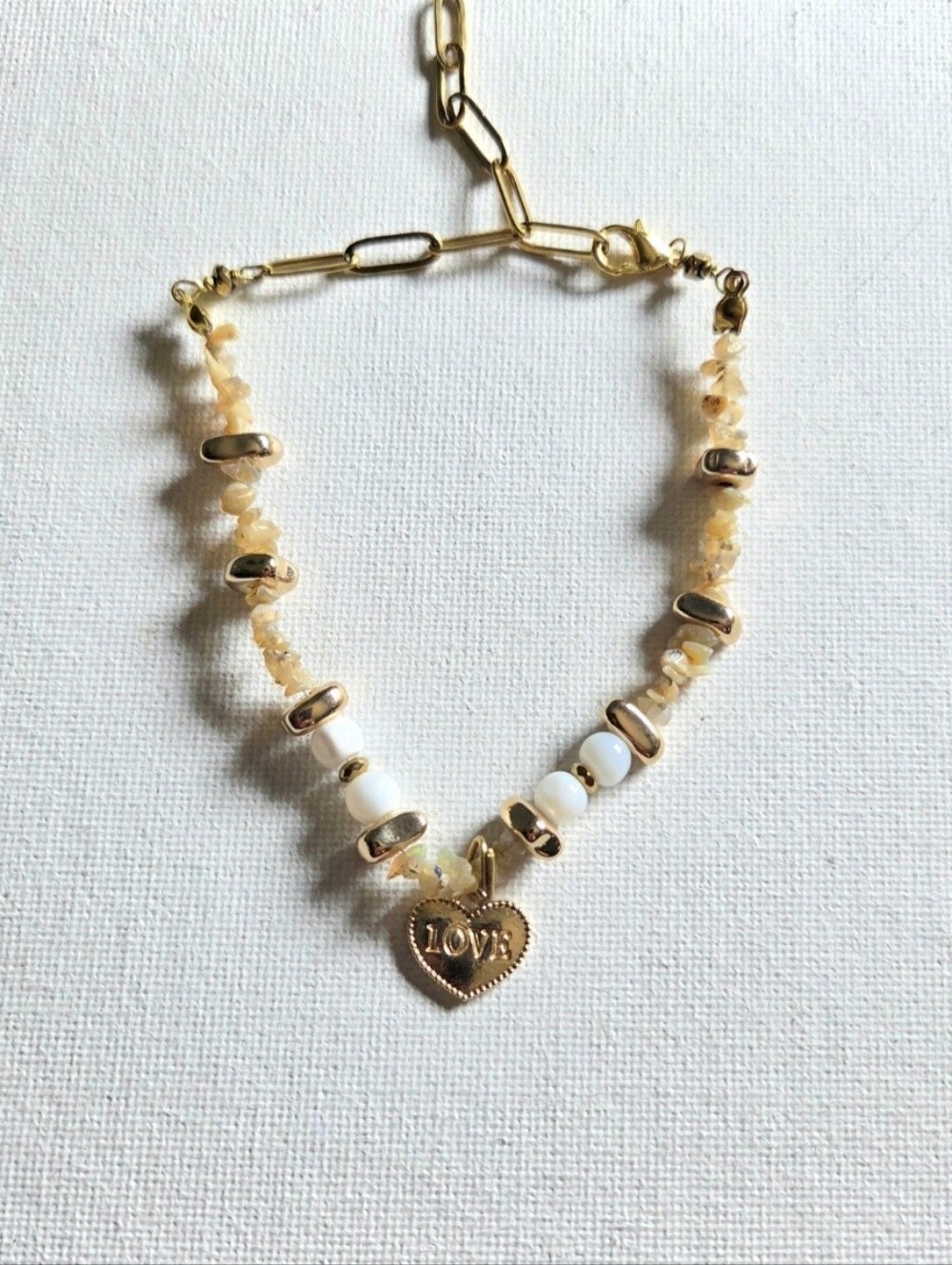 Ethiopian Opal And Charm Bracelet
